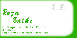 roza batki business card